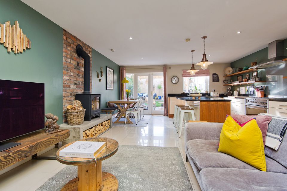 The living room of 14 Castlelyon Avenue, Newcastle, Co Dublin